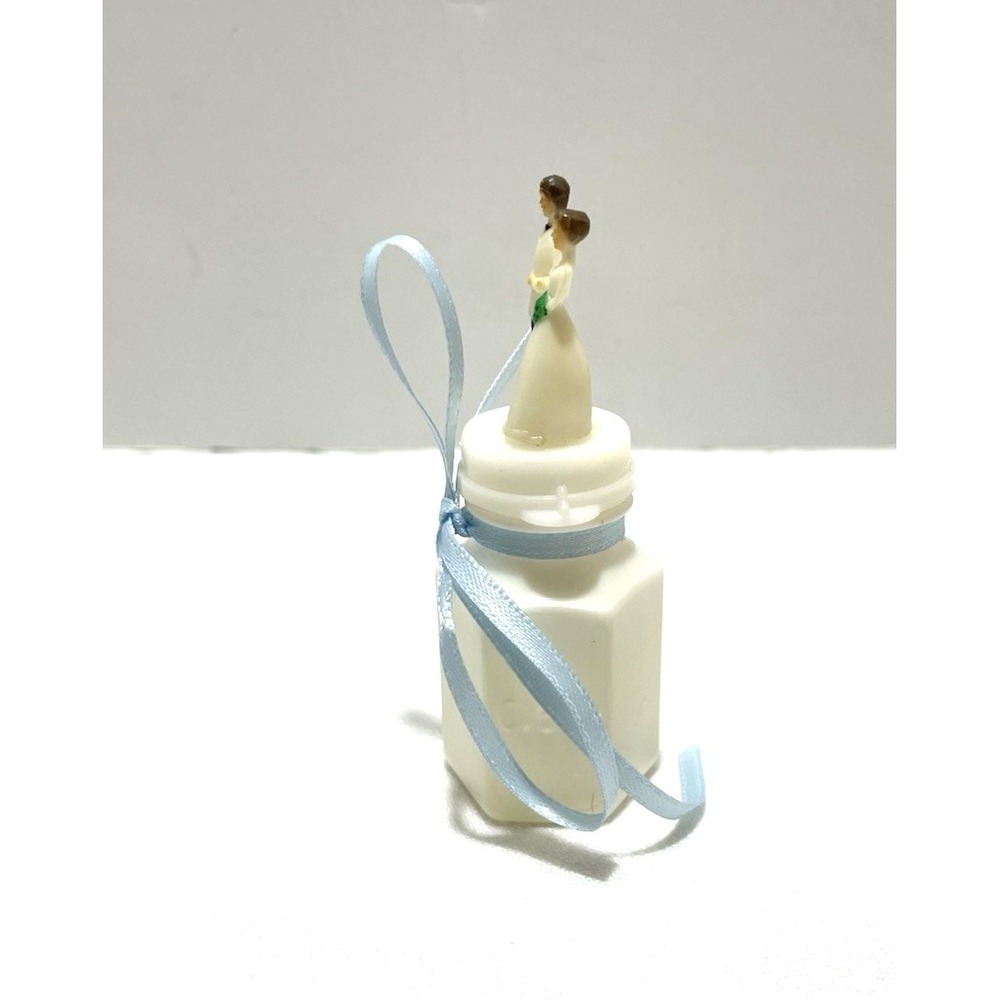 Vintage Bride & Groom Wedding Bubbles Favor Party Anniversary Retro Cake Topper - Picture 2 of 7